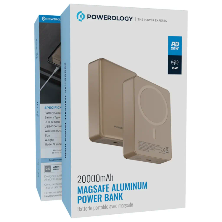 پاوربانک مگ سیف پاورولوژی 20000 mah مدل PPBCHA33