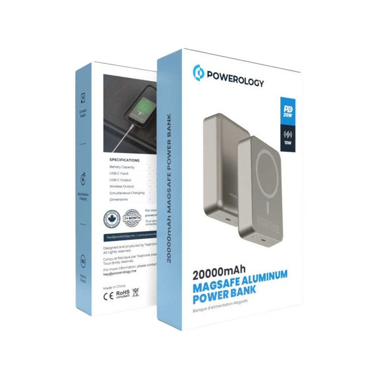 پاوربانک مگ سیف پاورولوژی 20000 mah مدل PPBCHA33