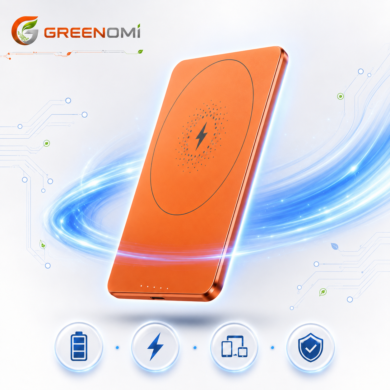پاوربانک مگ سیف پاورولوژی مدل Powerology Ultra-Thin 5000mAh MagSafe PPBCHA63