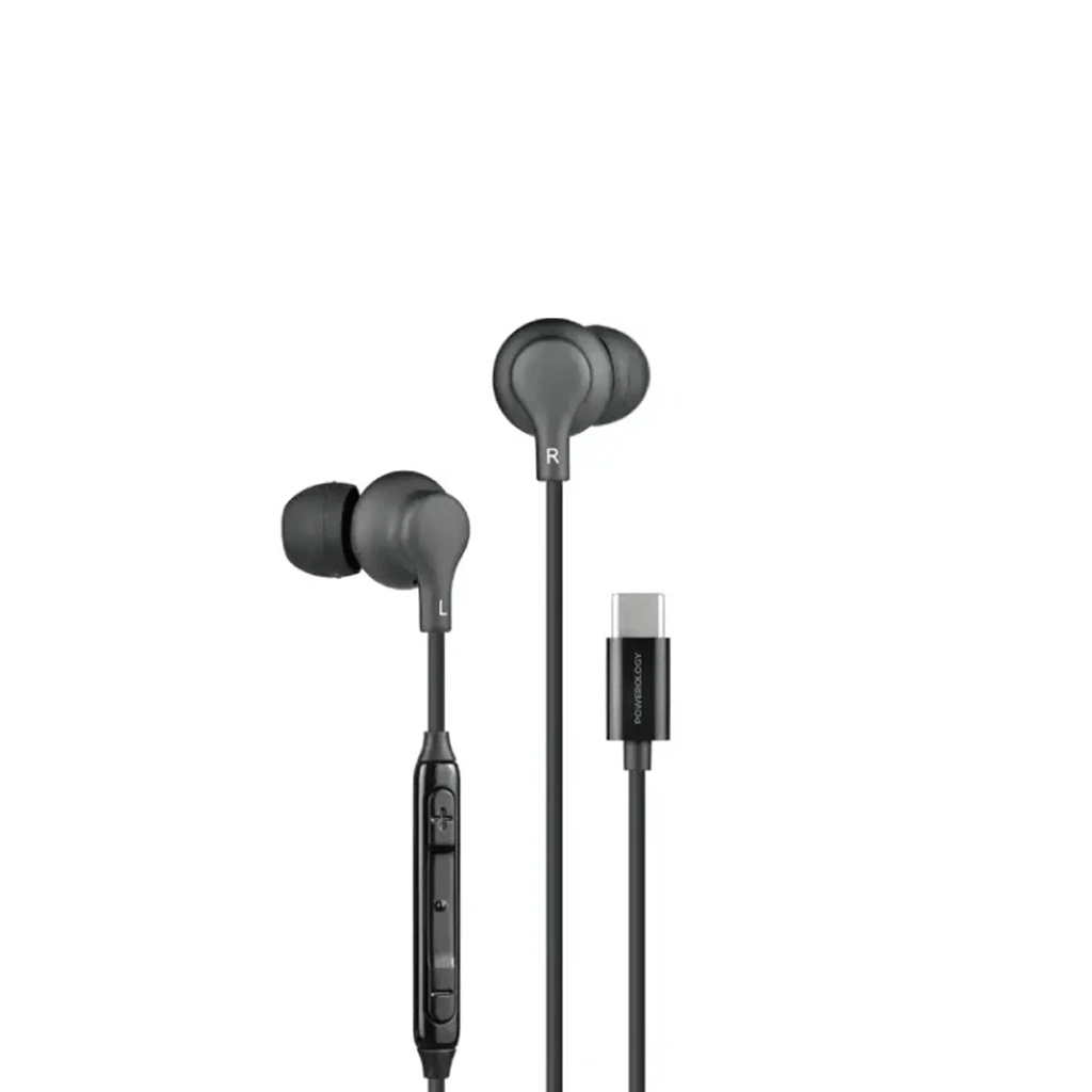 هندزفری سیمی تایپ سی پاورولوژی Powerology Type-C In-Ear