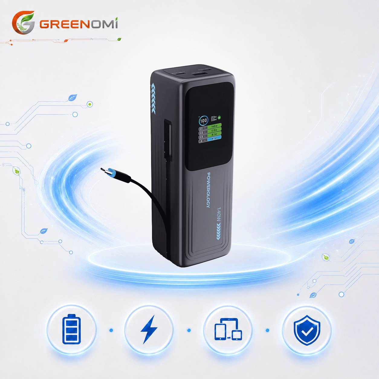 پاوربانک پاورولوژی 30000mah مدل  Powerology PWP001ADGY