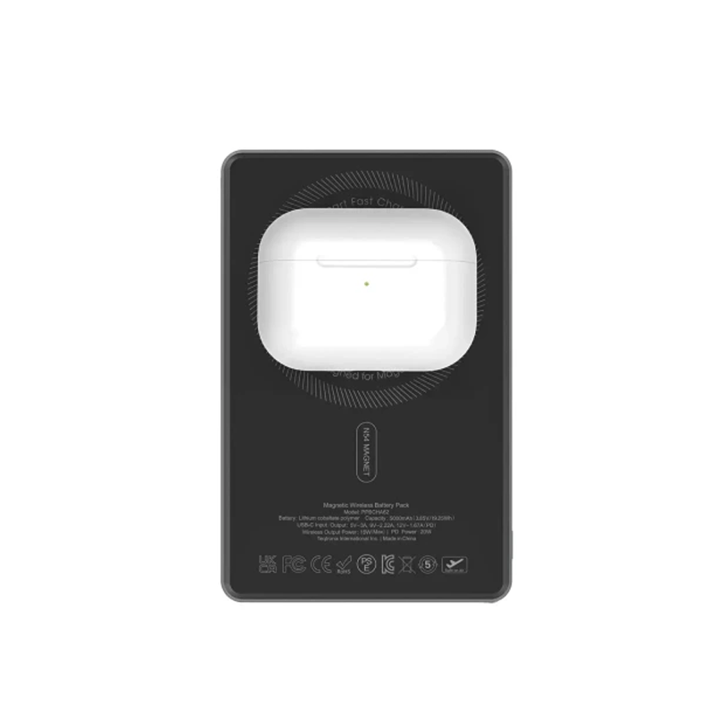پاوربانک مگ سیف پاورولوژی مدل Powerology MagVolt 5000mAh Magnetic PPBCHA62BK