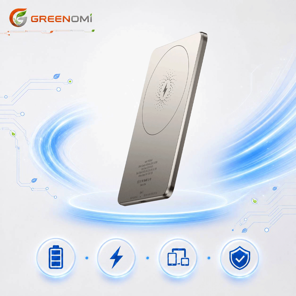 پاوربانک وایرلس مگ 5000mah پاورولوژیPowerology PPBCHA63