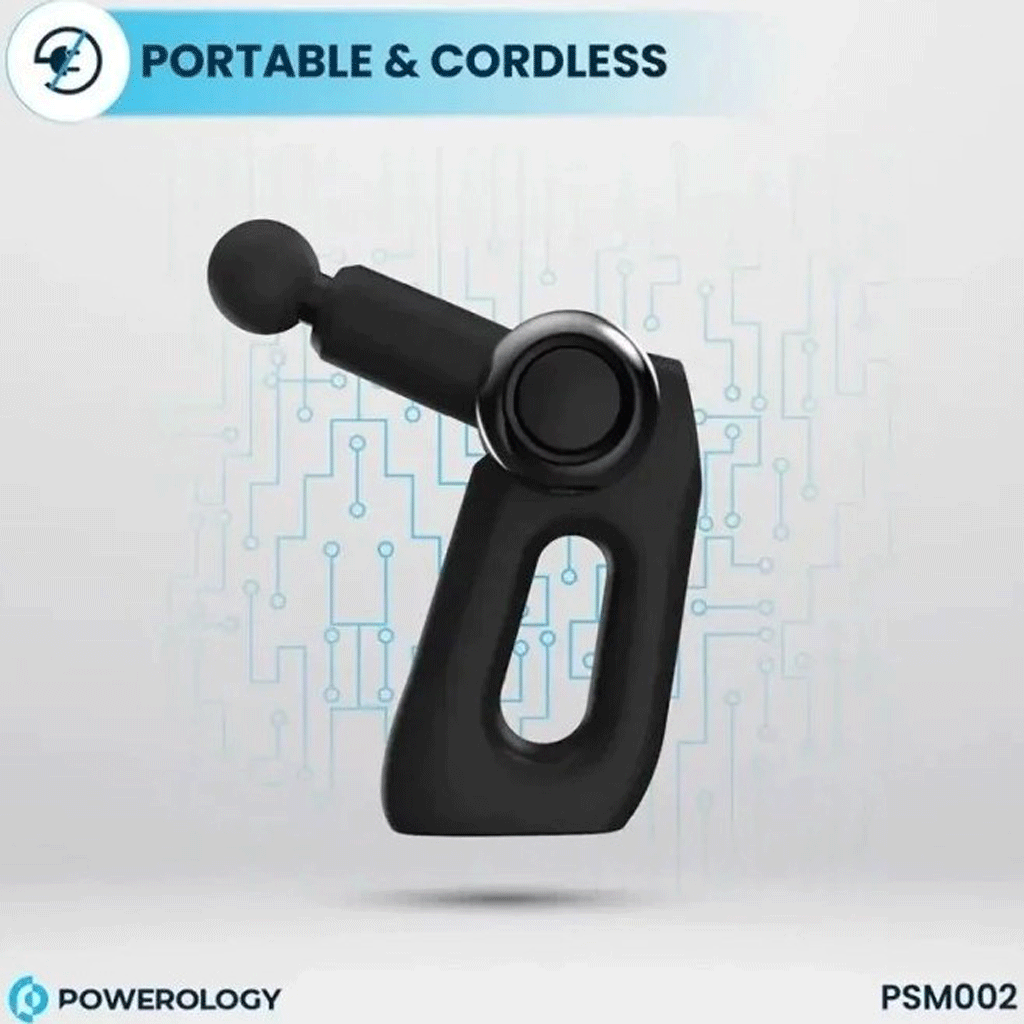 ماساژور تفنگی پاورولورژی مدل Powerology Full-Body Massage Gun SM02