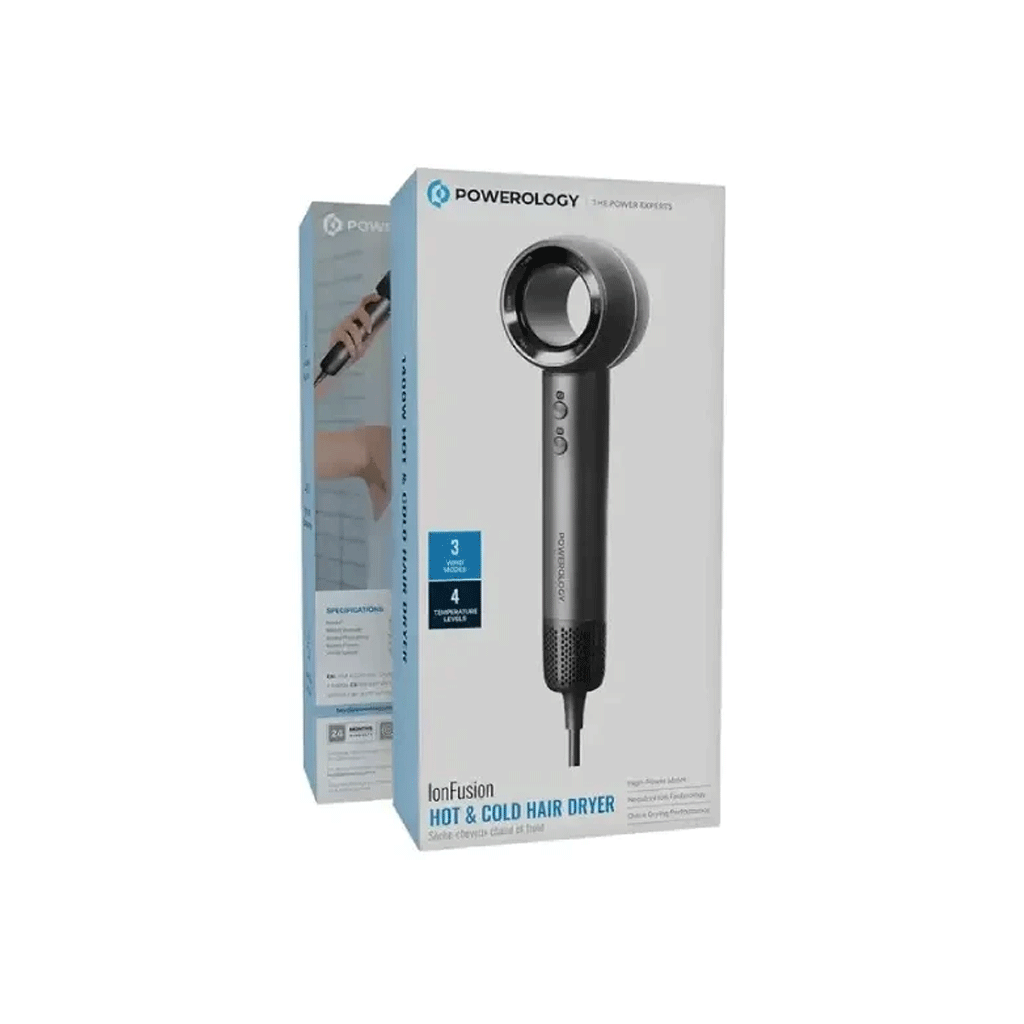 سشوار برقی پاورولوژی مدل Powerology IonFusion Hot & Cold Hair Dryer