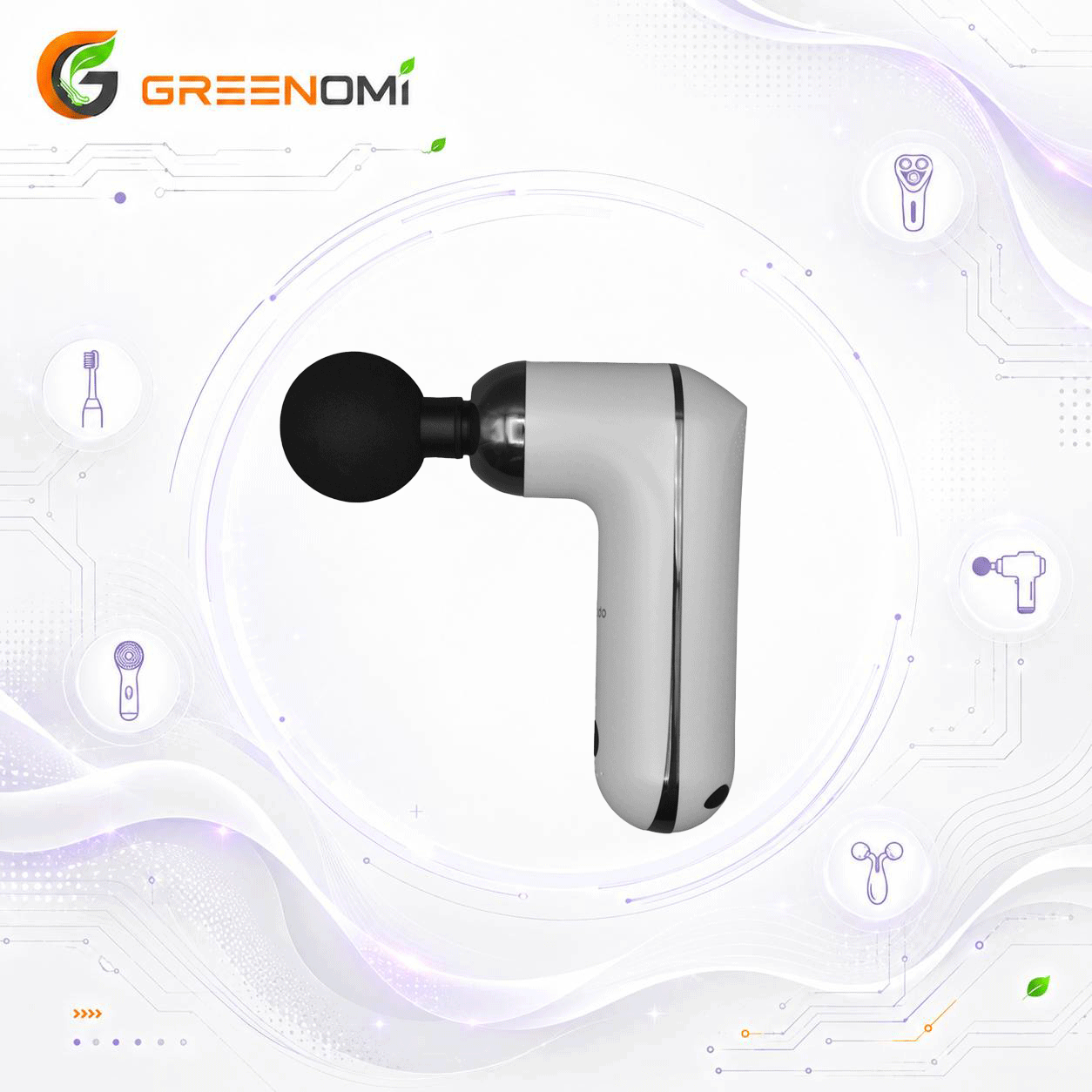 دستگاه ماساژور تفنگی پرودو مدل  MINI MASSAGE GUN PD-LSVSMG