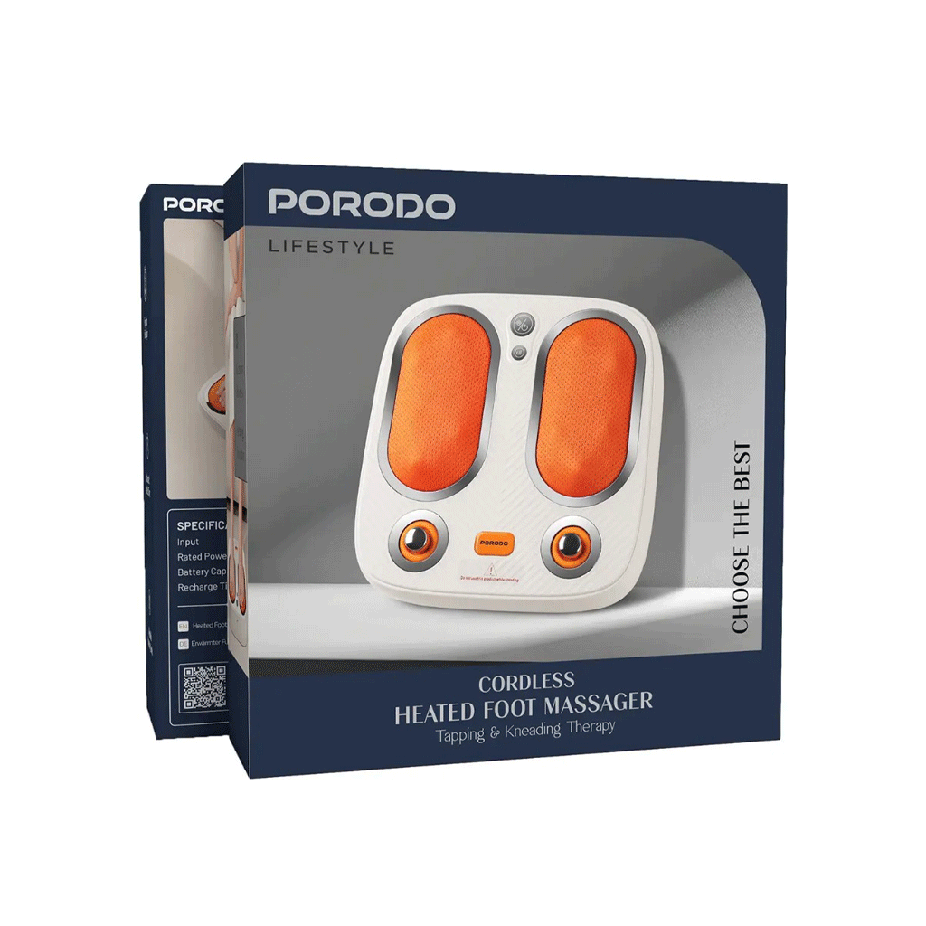 ماساژور شارژی و قابل حمل حرارتی پا پرودو مدل Porodo Cordless Heated Foot Massager