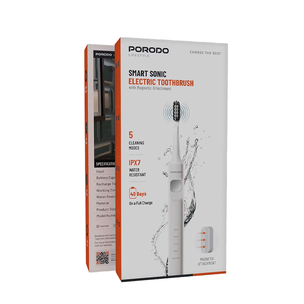 مسواک برقی پرودو مدل PORODO SMART SONIC 5 IN 1 PDLFSTETBWH