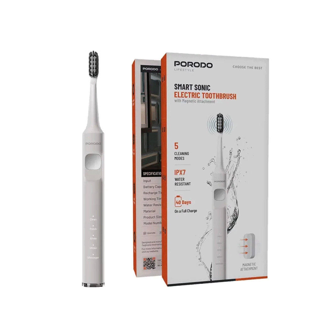 مسواک برقی پرودو مدل PORODO SMART SONIC 5 IN 1 PDLFSTETBWH