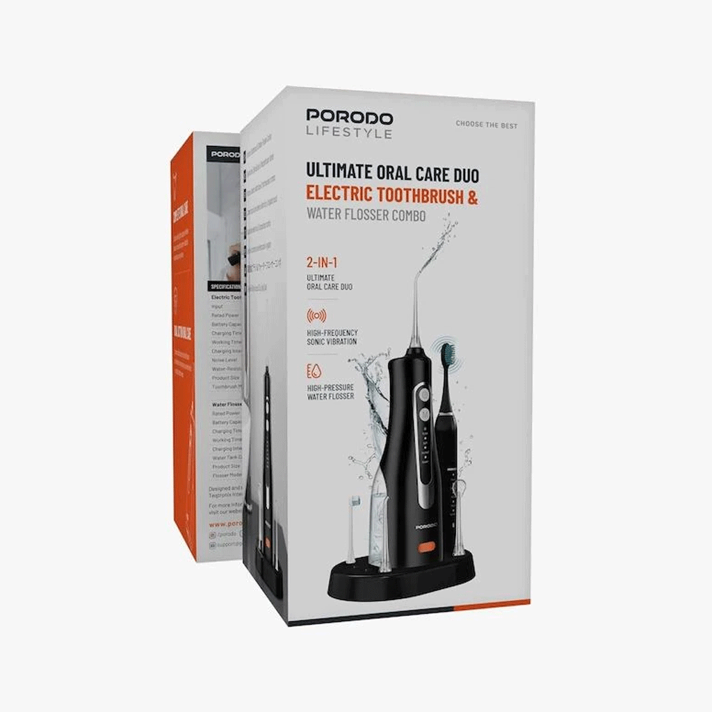 دستگاه واتر جت و مسواک برقی پرودو مدل Porodo PDLSTC2254 smart sonic