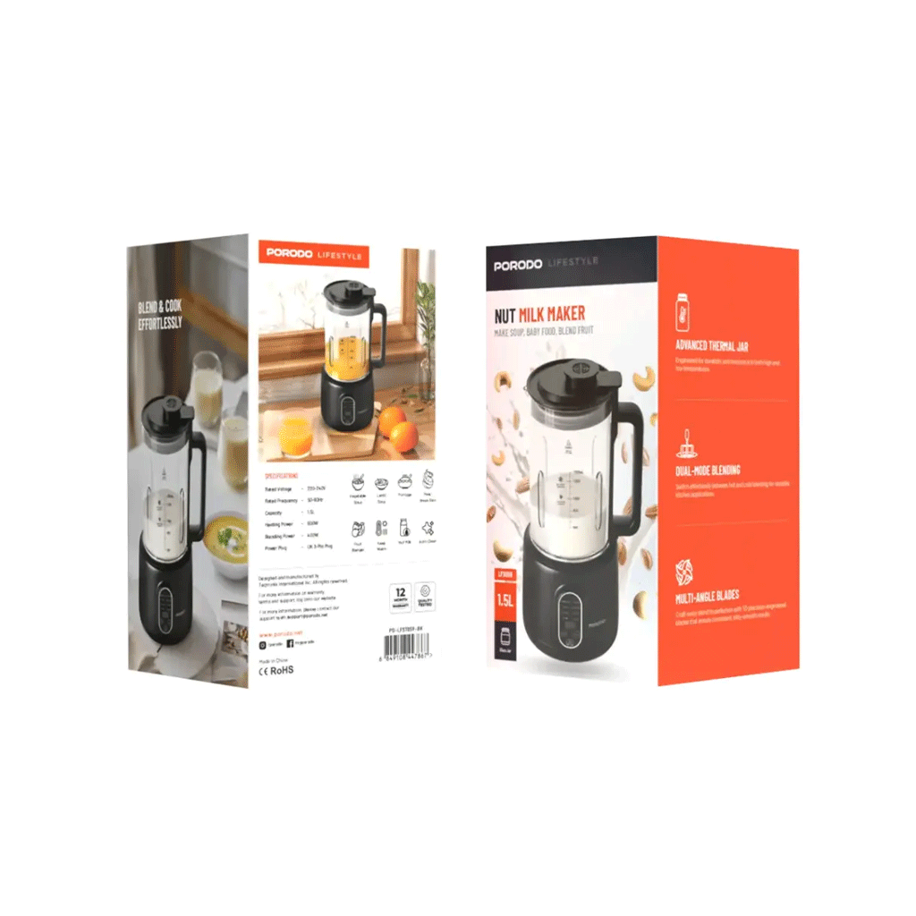 غذاساز پرودو 1.5 لیتری مدل PORODO NUT MILK MAKER