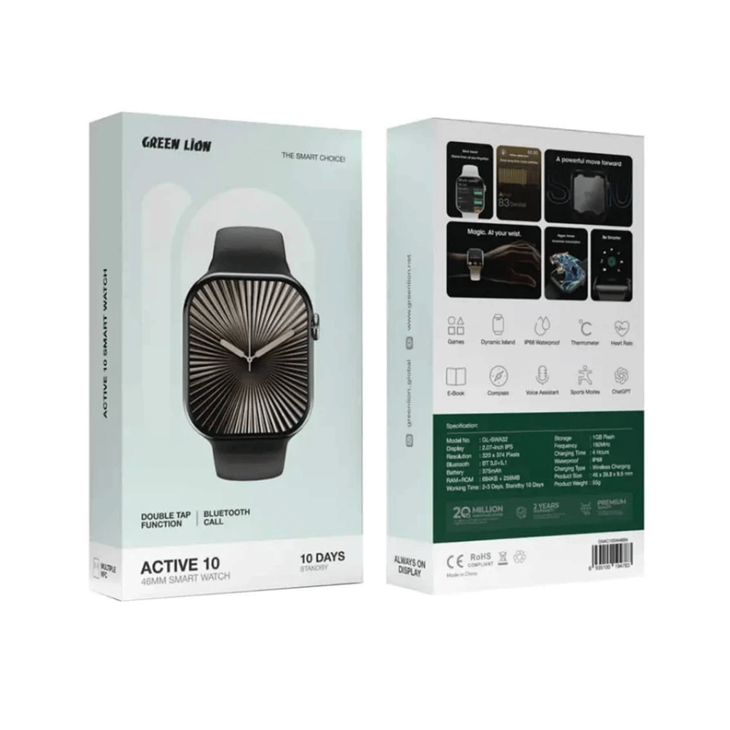 ساعت هوشمند گرین لاین مدل Green lion ACTIVE 10