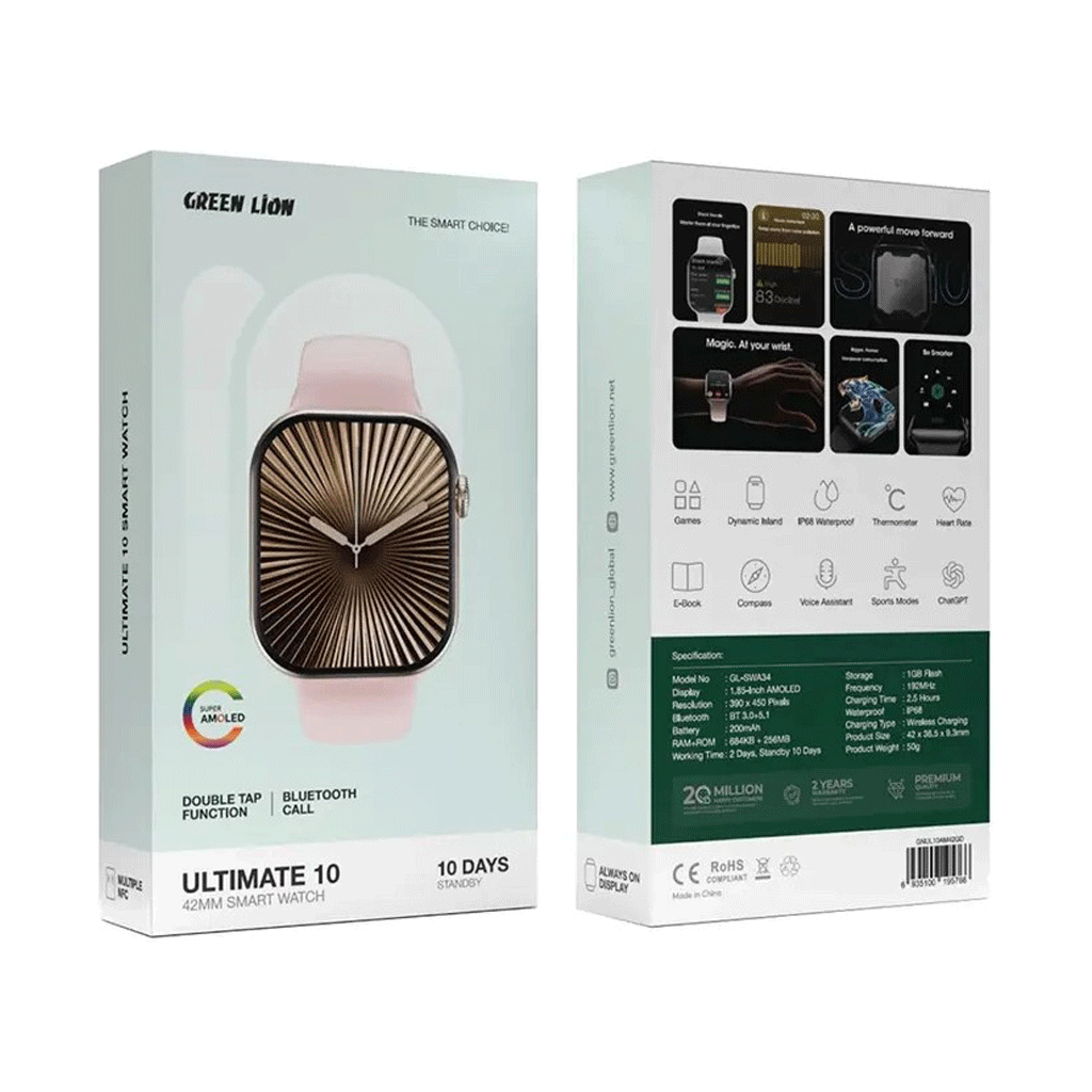 ساعت هوشمند گرین لاین مدل Green lion ACTIVE 10