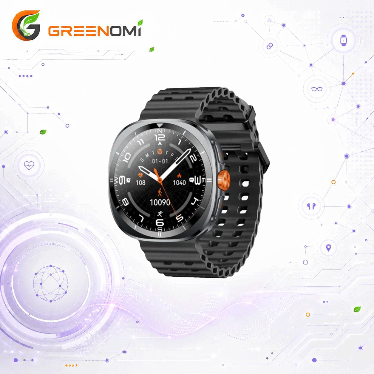 ساعت هوشمند گرین لاین مدل Green lion Connect Pro