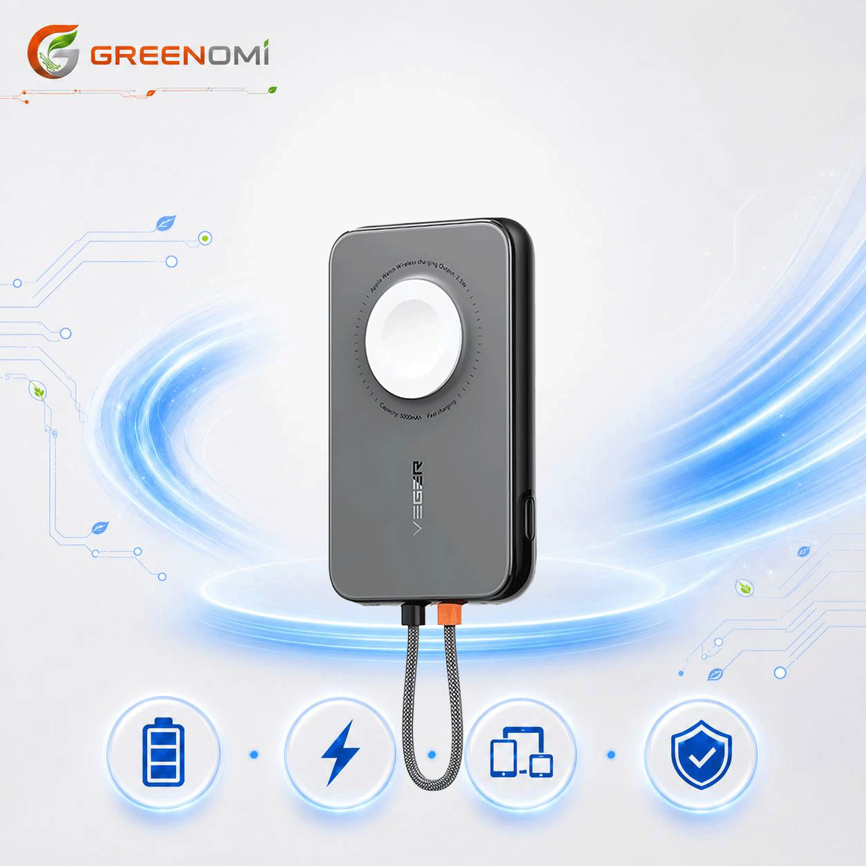 پاوربانک پرودو مدل Porodo 5000 SLIM