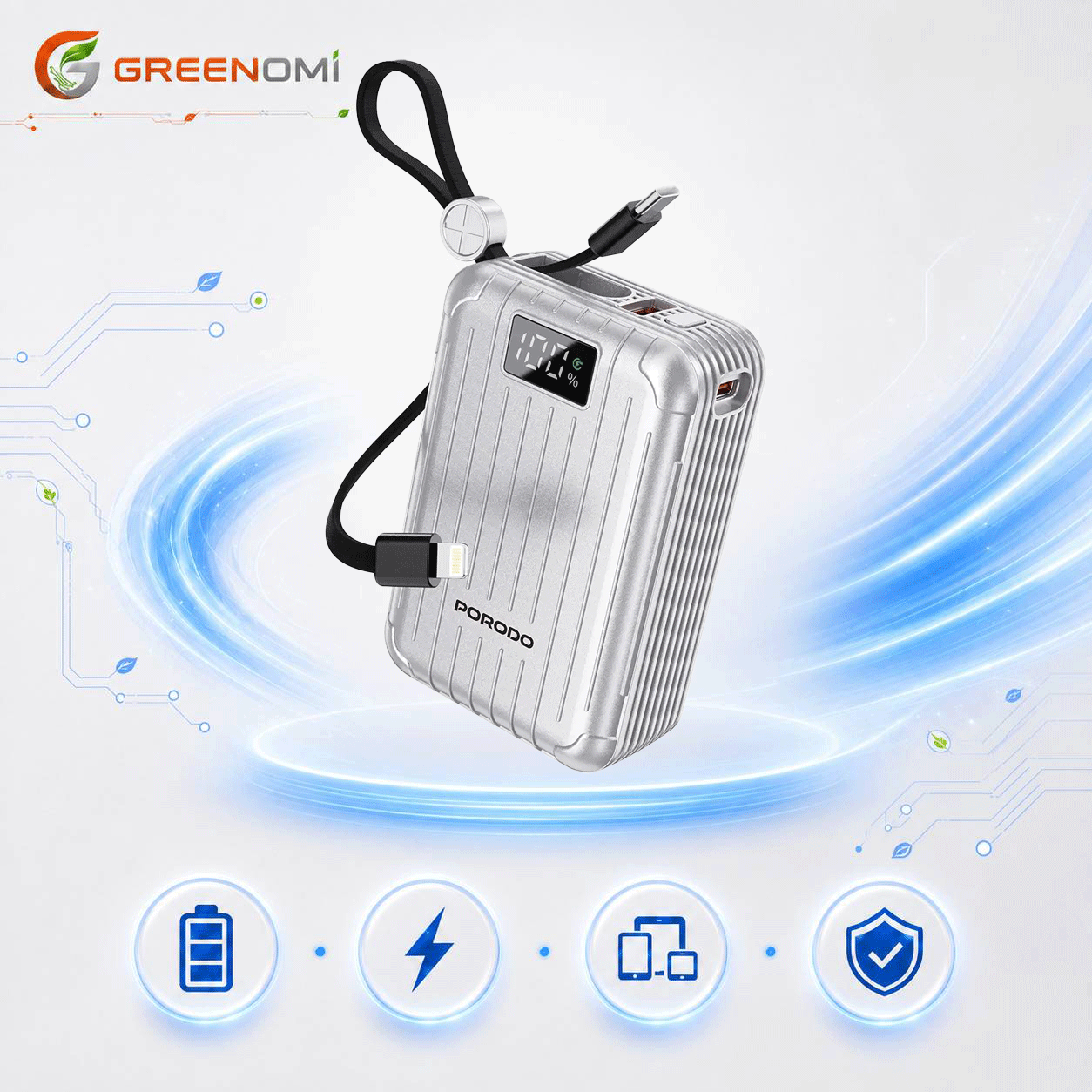 پاوربانک 20000mah پرودو مدل Porodo PETITE
