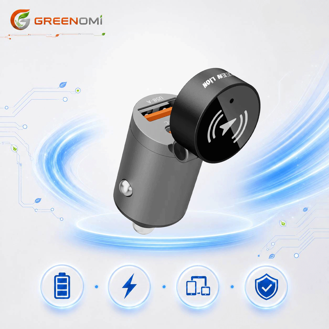 فندکی گرین لاین مدل Green lion DUAL PORT