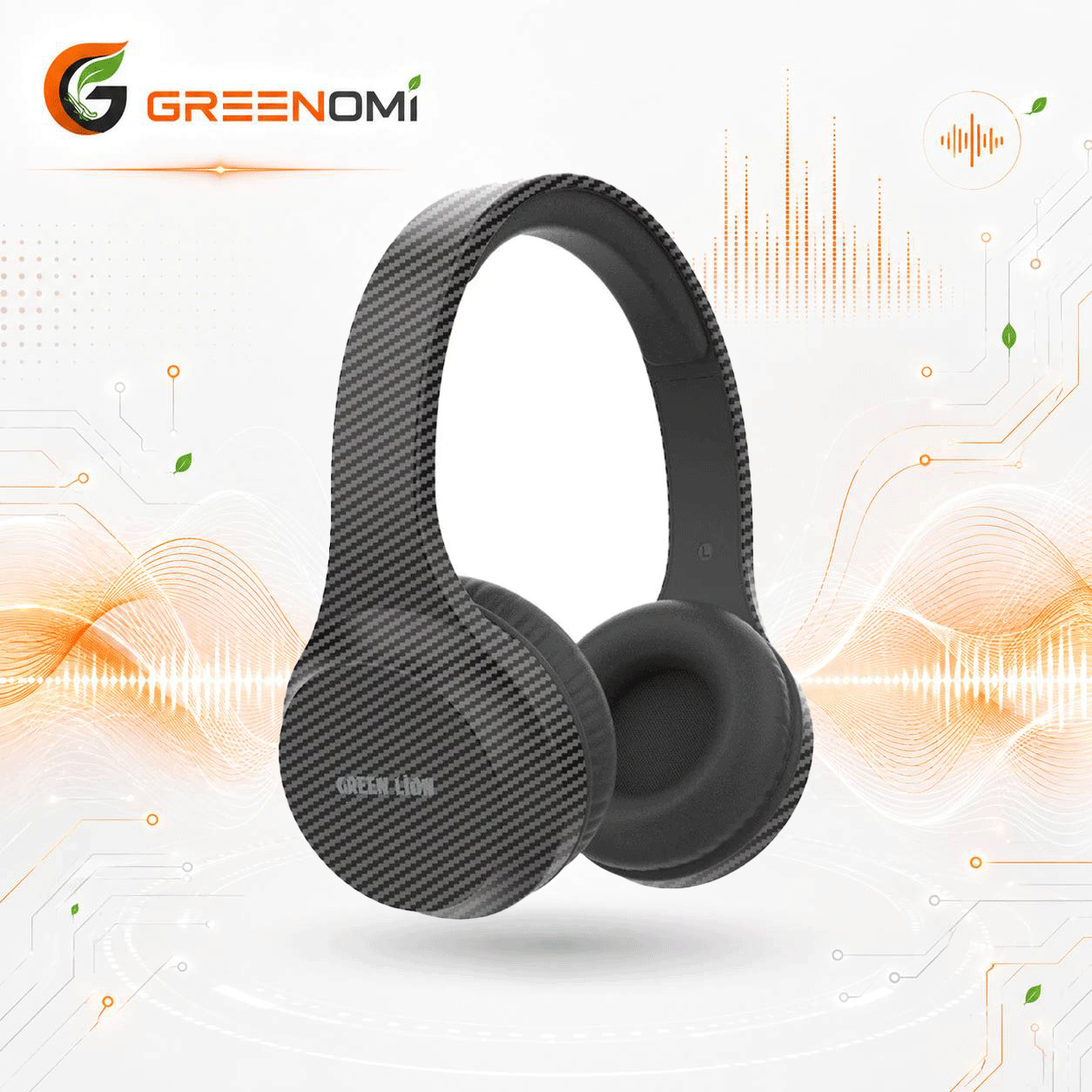 هدفون بلوتوثی گرین لاین مدل Green lion carbon beat