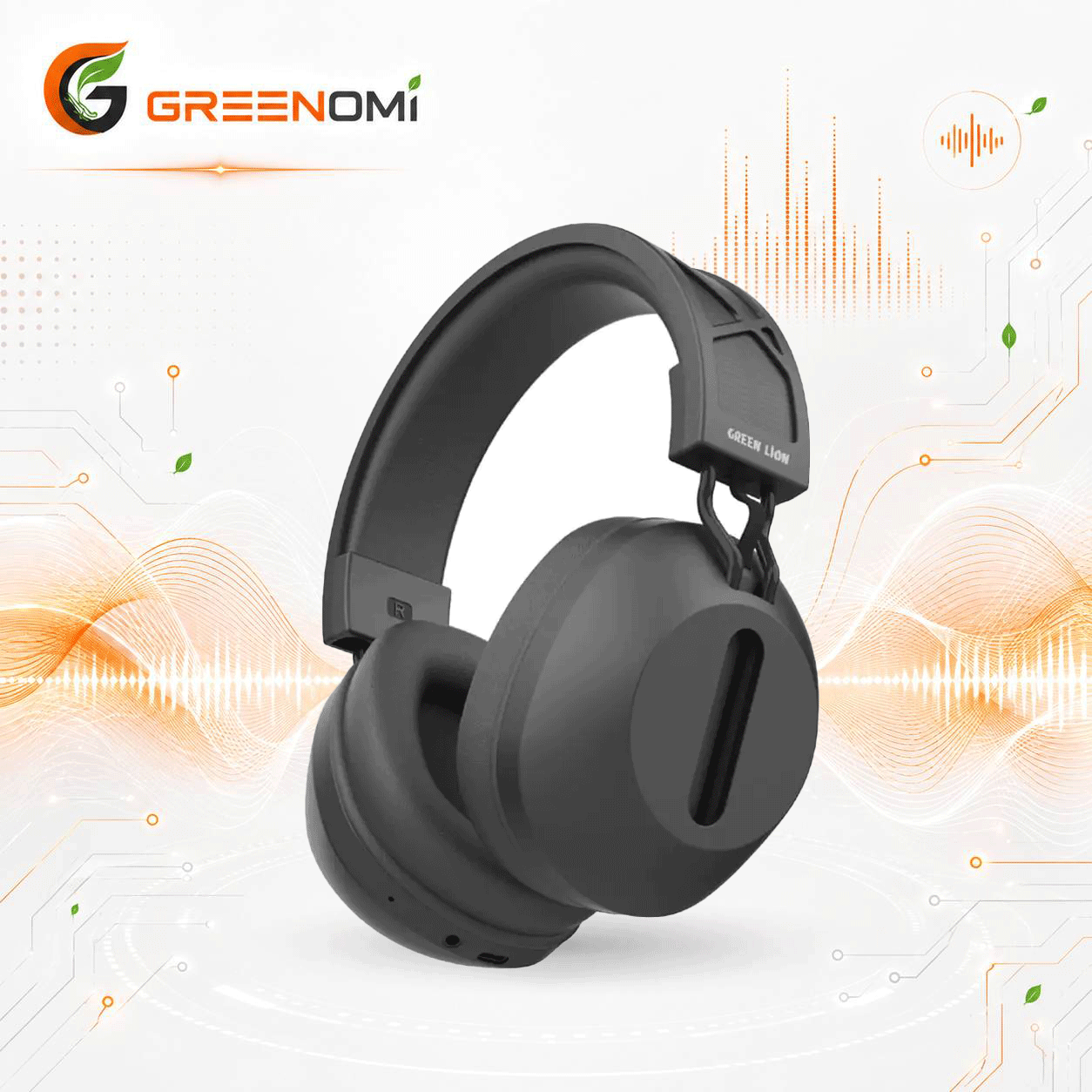هدفون بلوتوثی گرین لاین مدل Green lion  SOLAR ECHO ANC