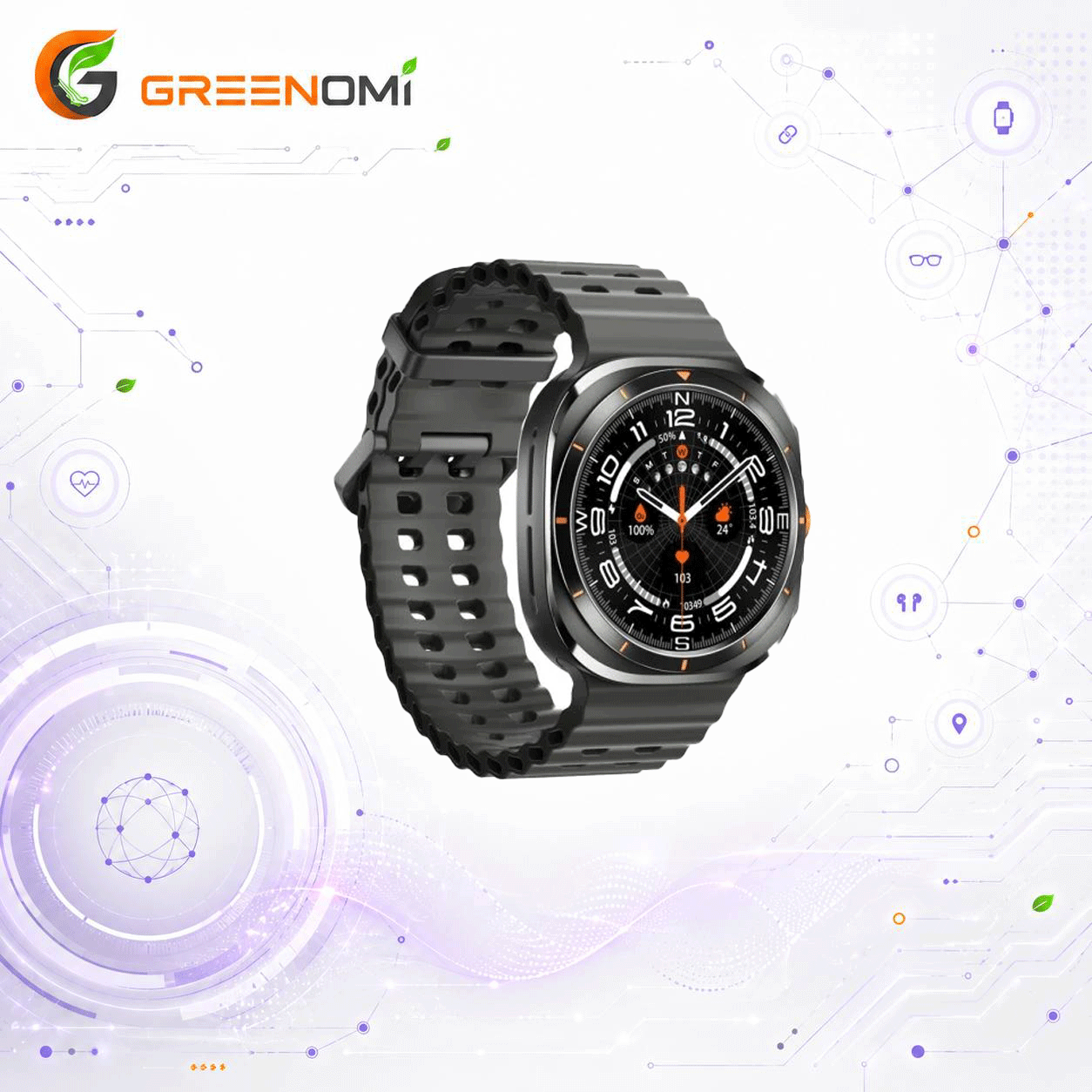 ساعت هوشمند پرودو مدل Porodo Voyager Smart Watch