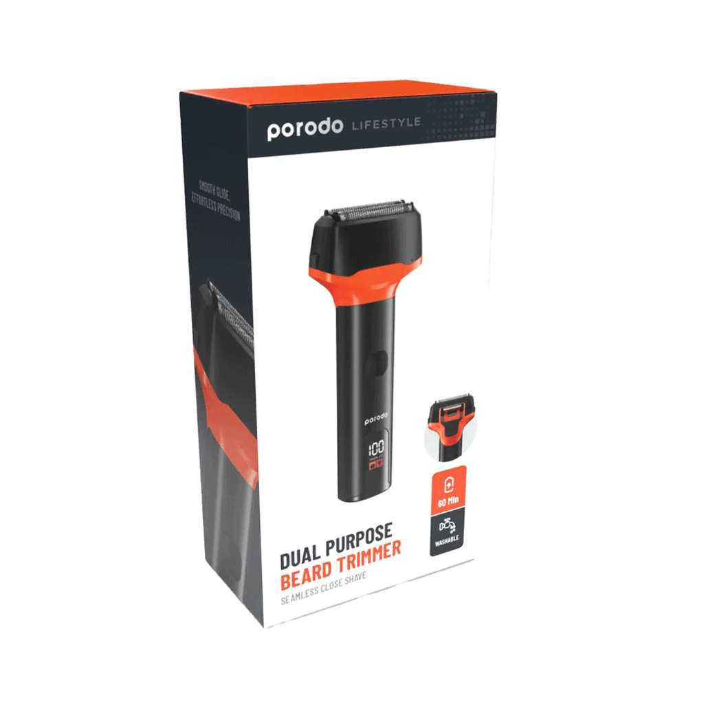 ماشین اصلاح و ریش تراش دوکاره پرودو Porodo PDLSRSHAV-BK