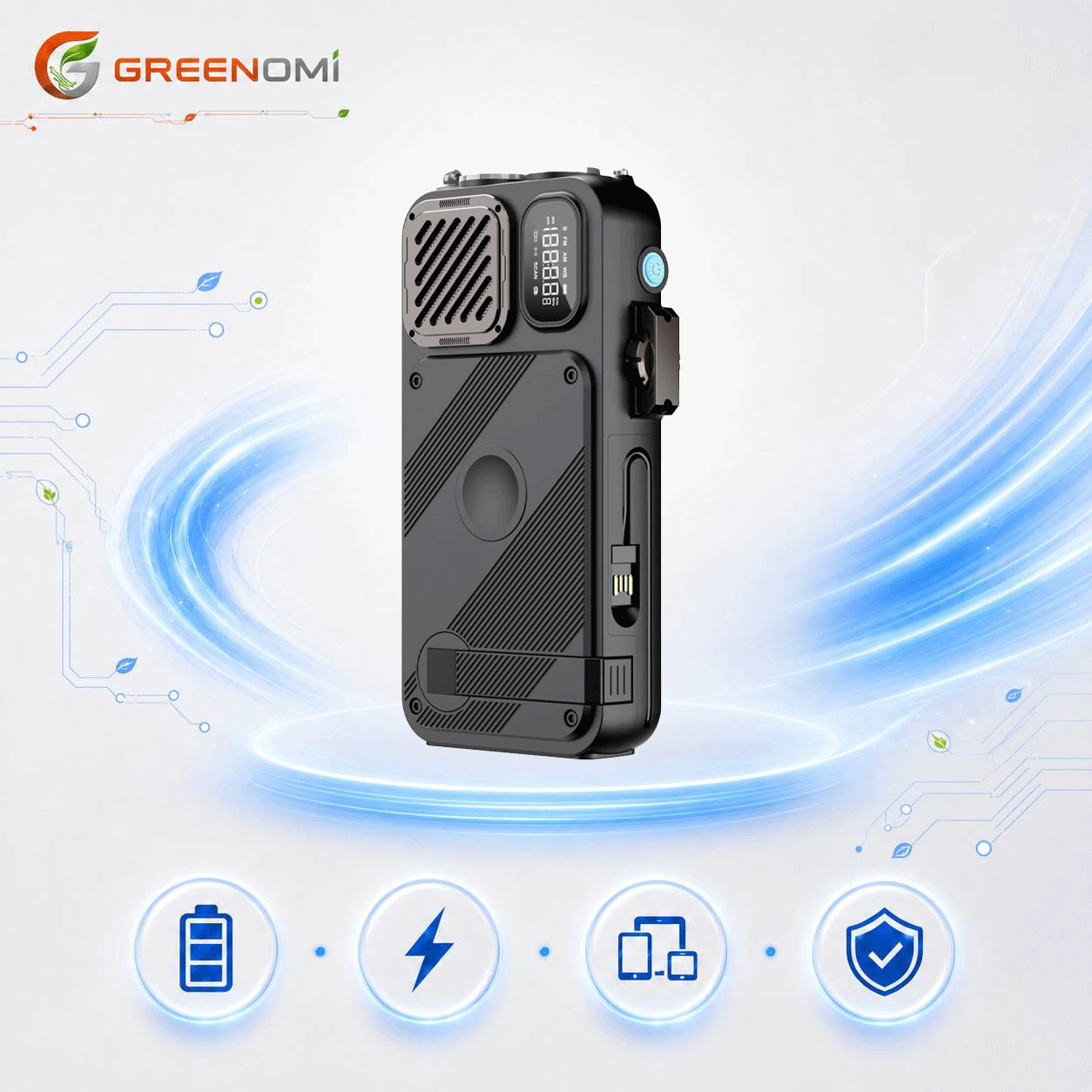 پاوربانک 16000mAh پاورولوژی مدل Powerology 16000mAh Solar Power Bank PPBCHA49
