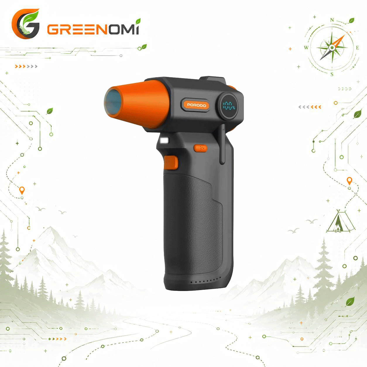 دمنده پرودو مدل PORODO CORDLESS TURBO