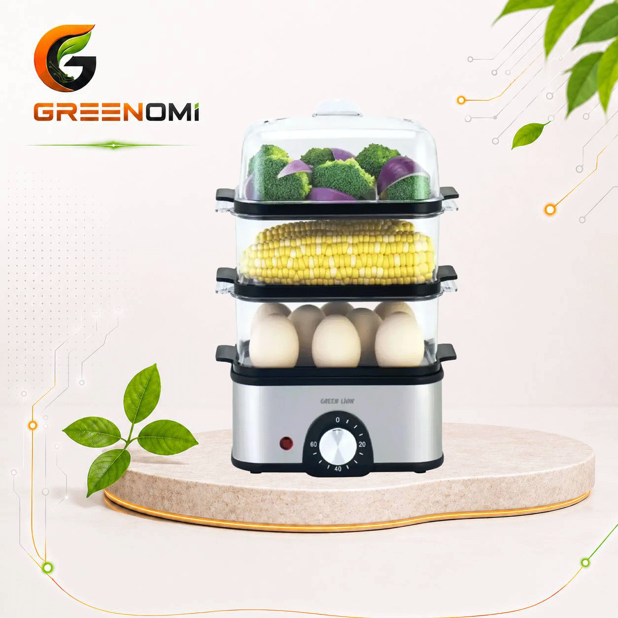 تخم مرغ آبپزکن گرین لاین مدل Green lion GL-EC33