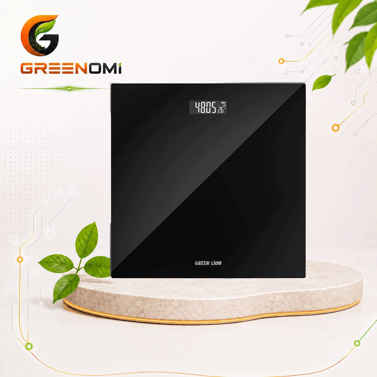 ترازوی دیجیتالی گرین لاین مدل Green lion GNDWEISCLBK