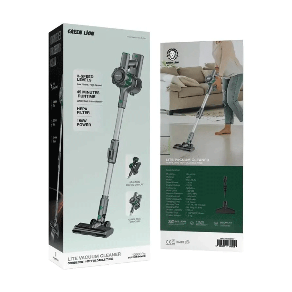 جارو شارژی گرین لاین مدل Green lion LITE VACUUM CLEANER CORDLESS