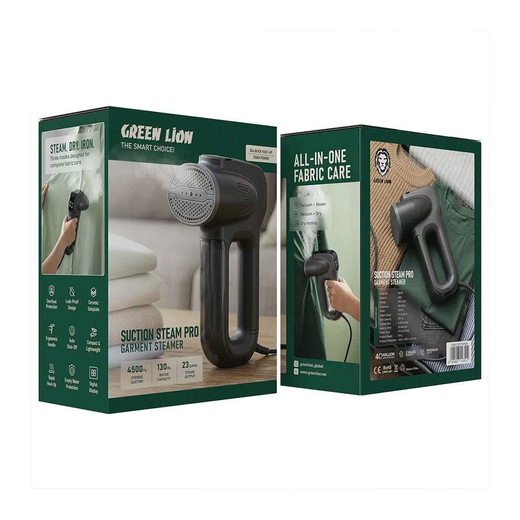 اتو بخار دستی گرین لاین Green Lion Suction Steam Pro Garment Steamer