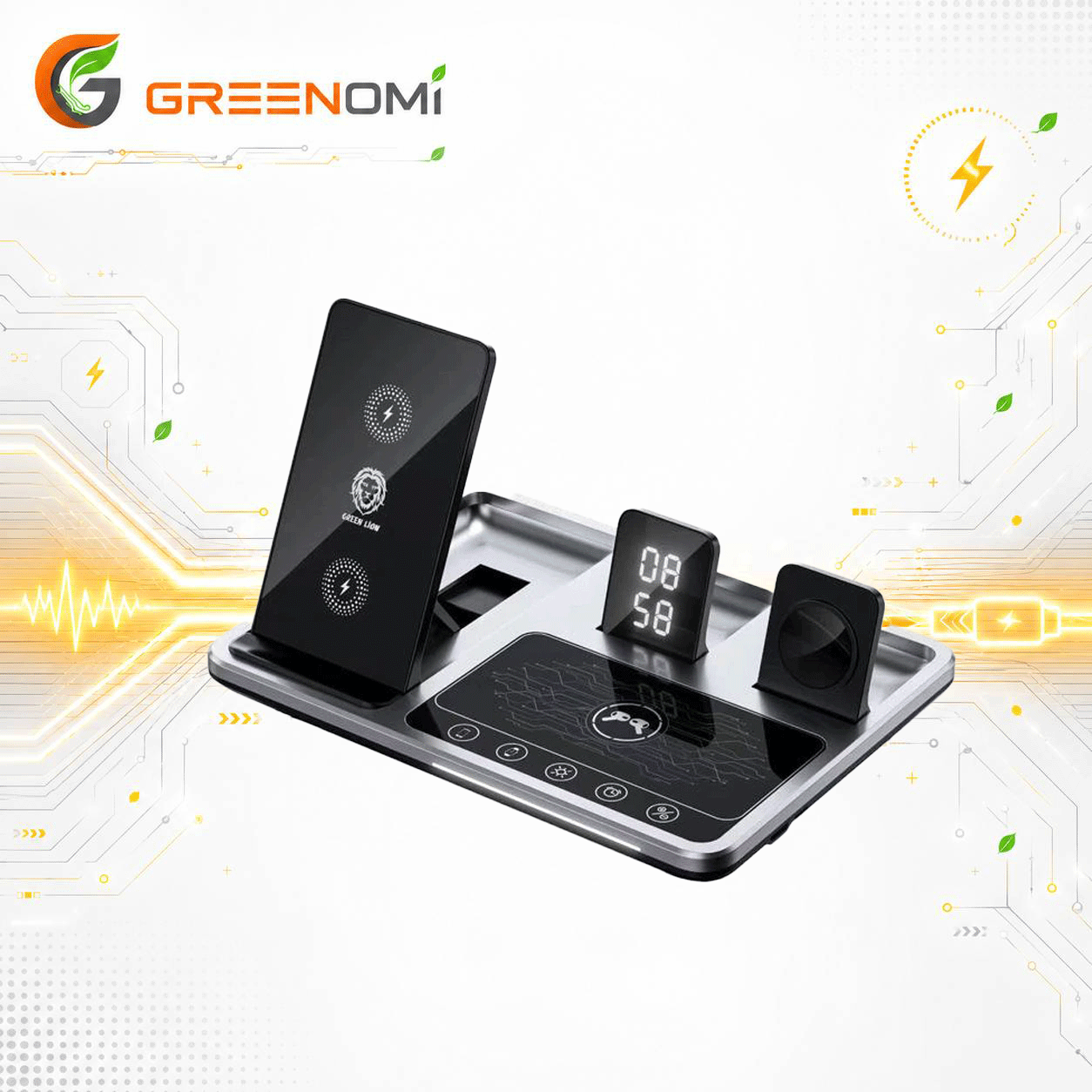 استند وایرلس گرین لاین مدل Green lion  4 in 1