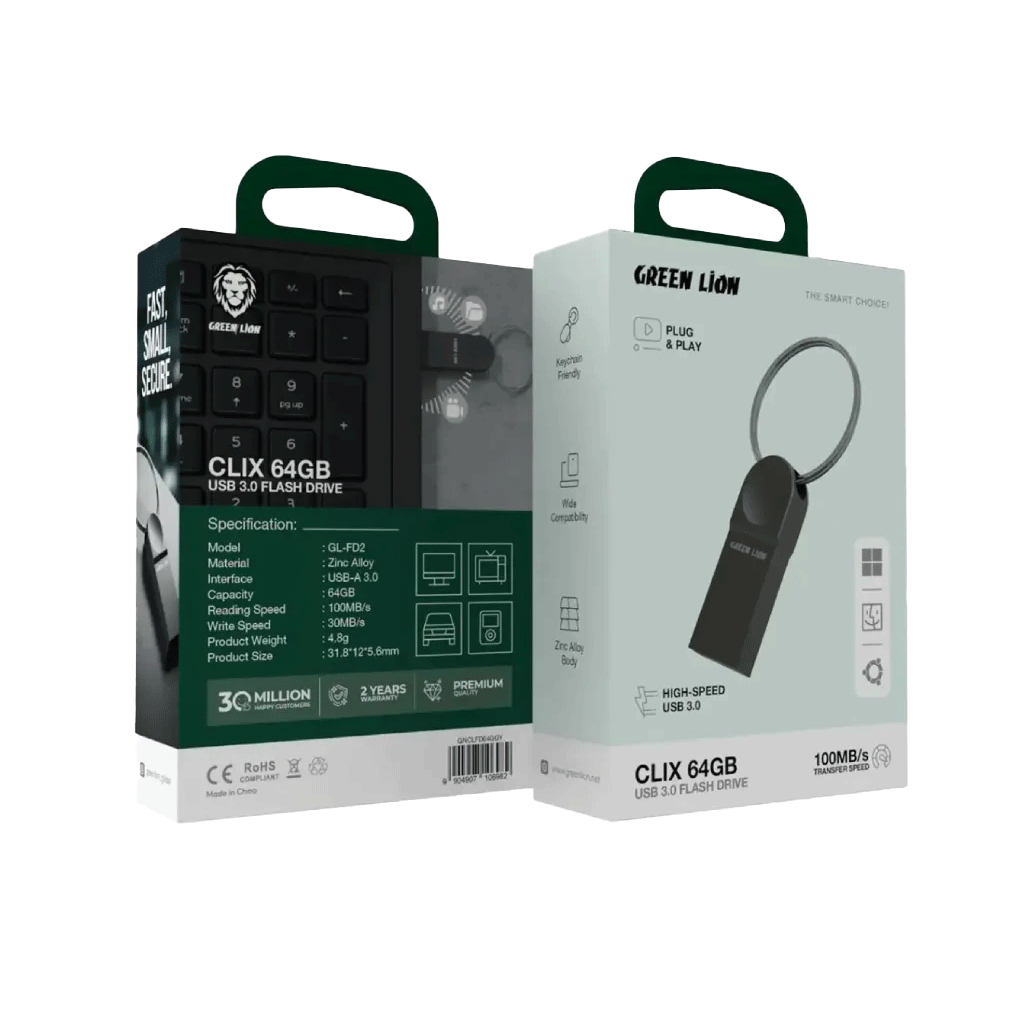 فلش مموری 64 گیگابایت گرین لاین Green Lion CLIX USB-FLASH 64GB