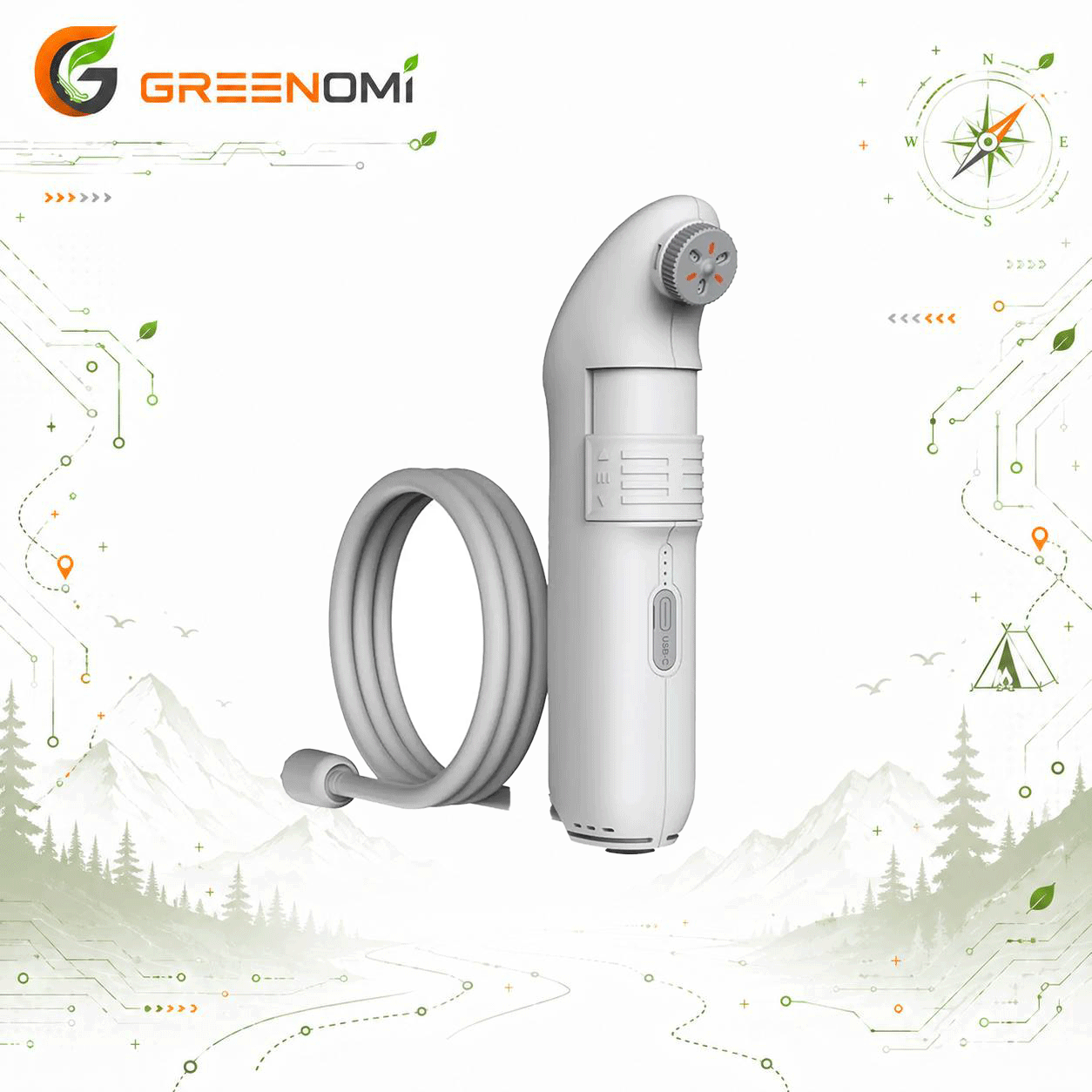 بیده پمپ دار کمپی گرین لاین مدل Green lion GPB-6 PRO PORTABLE