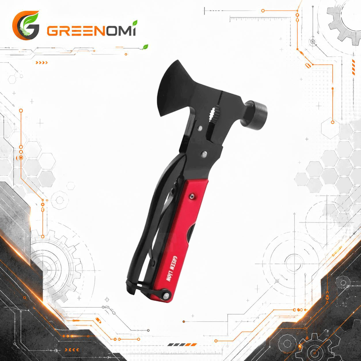 تبر و چکش چندکاره گرین لاین Green Lion Storm Breaker HAMMER