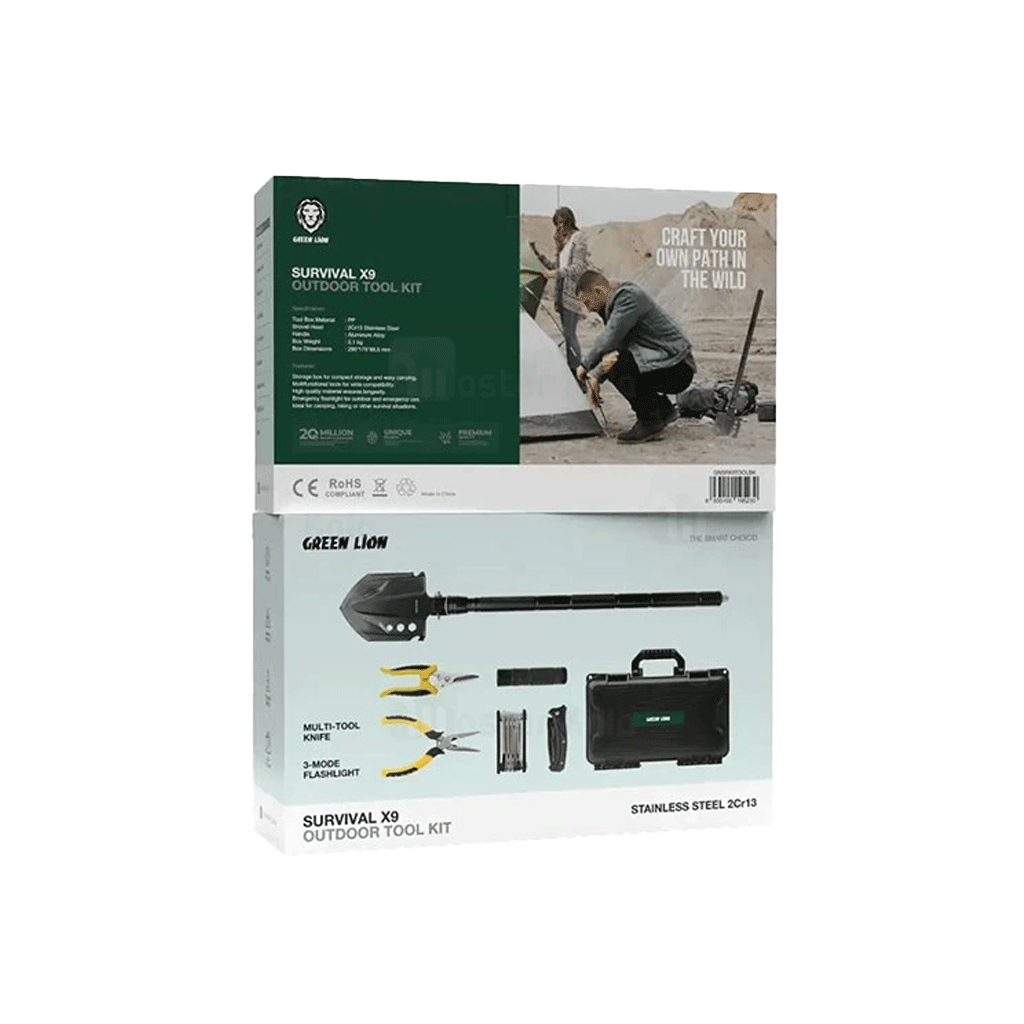 ست ابزار کمپینگ چندکاره گرین لاین Green Lion Survival X9