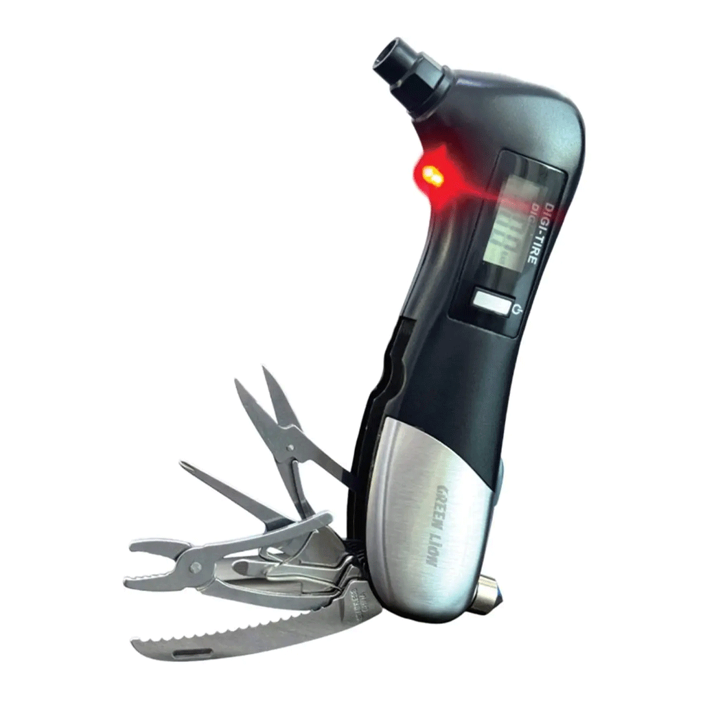 فشارسنج دیجیتال لاستیک خودرو گرین لاین Green Lion DIGITAL tire pressure