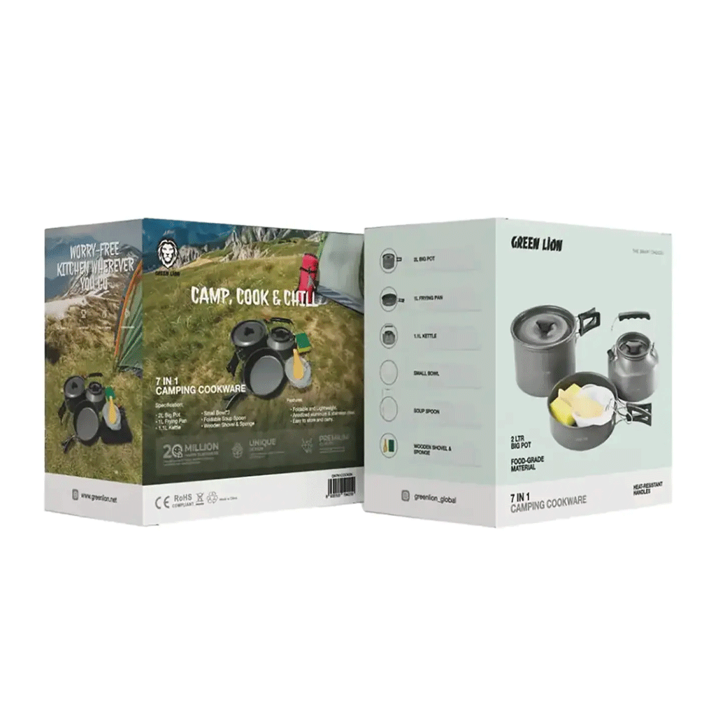 ست آشپزخانه کمپینگ گرینلاین Green lion 7 in 1