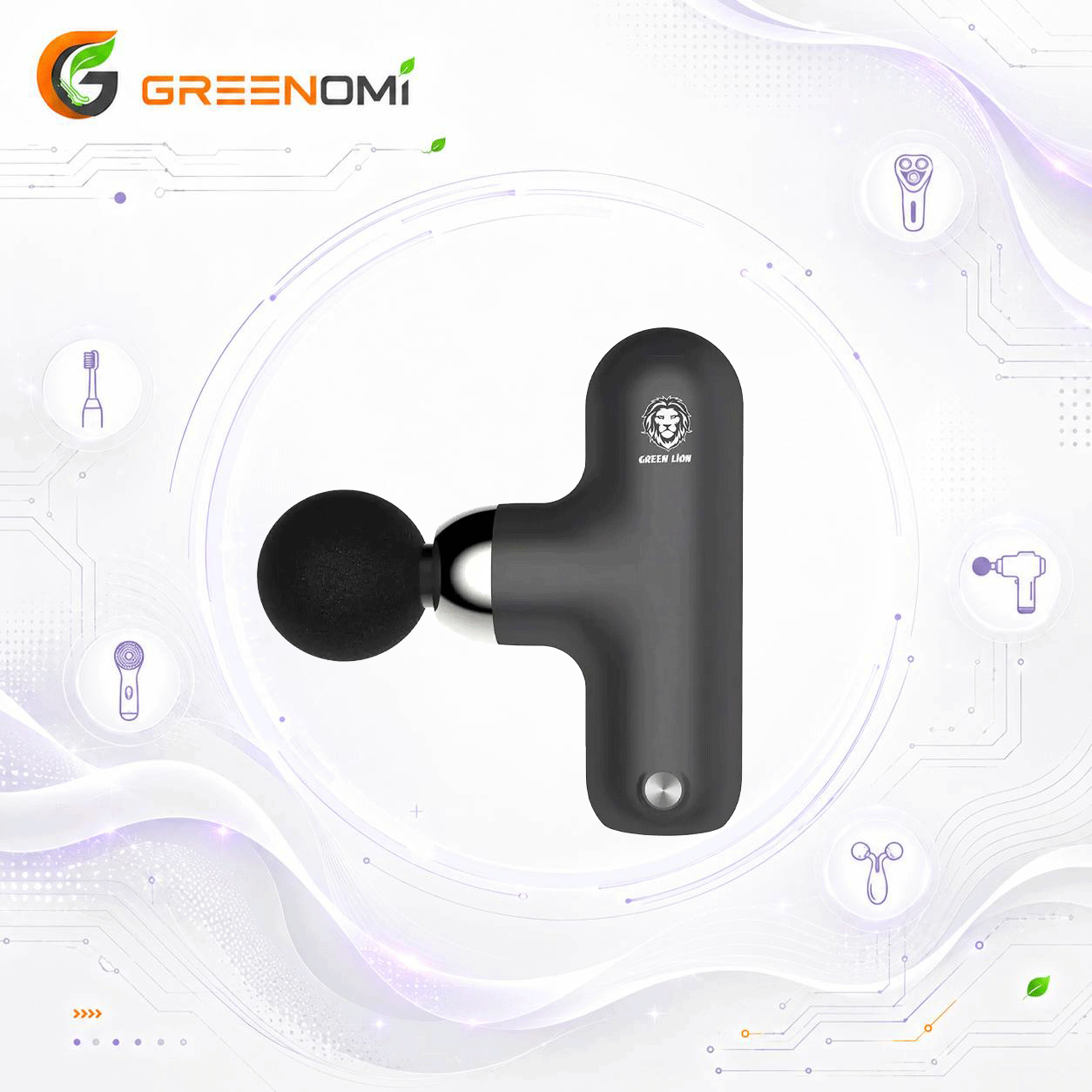 ماساژور برقی گرین لاین مدل Green lion MINI MASSAGE GUN PRO