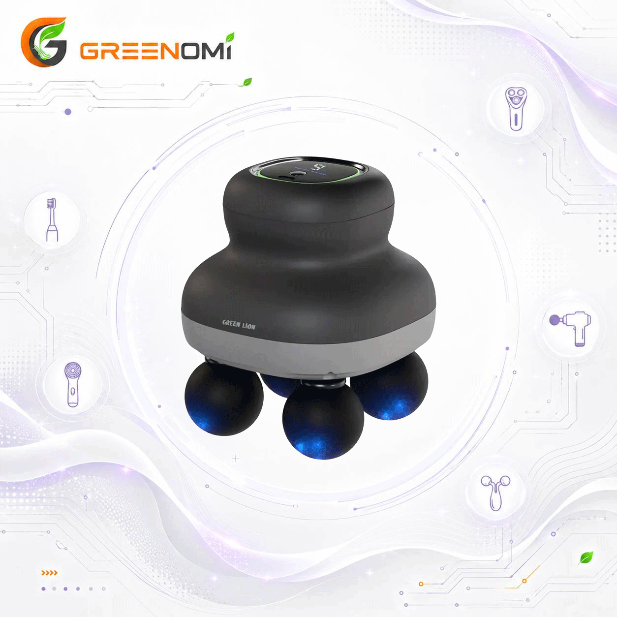 ماساژور برقی گرین لاین مدل Green lion GNQDFORMG38BK