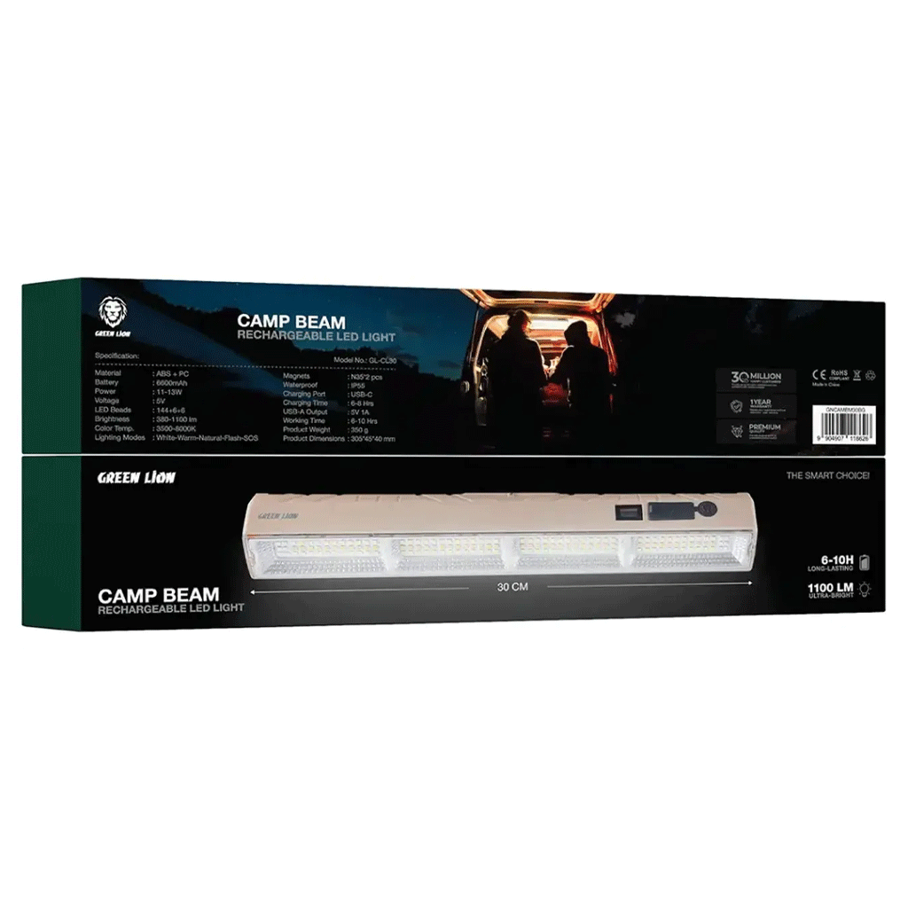 چراغ اضطراری کمپی گرین لاین مدل Green lion GNCAMBM41BG