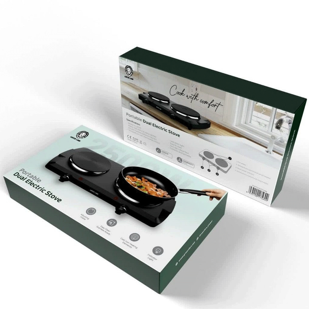 اجاق برقی دوتایی 2500وات گرین لاین Green lion electric stove