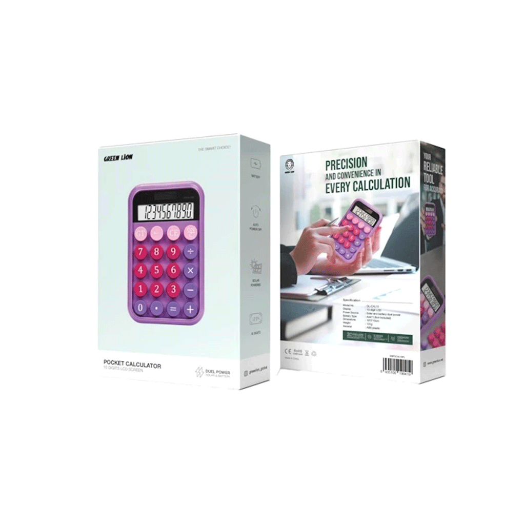 ماشین حساب گرین لاین مدل Green lion POCKET CALCULATOR