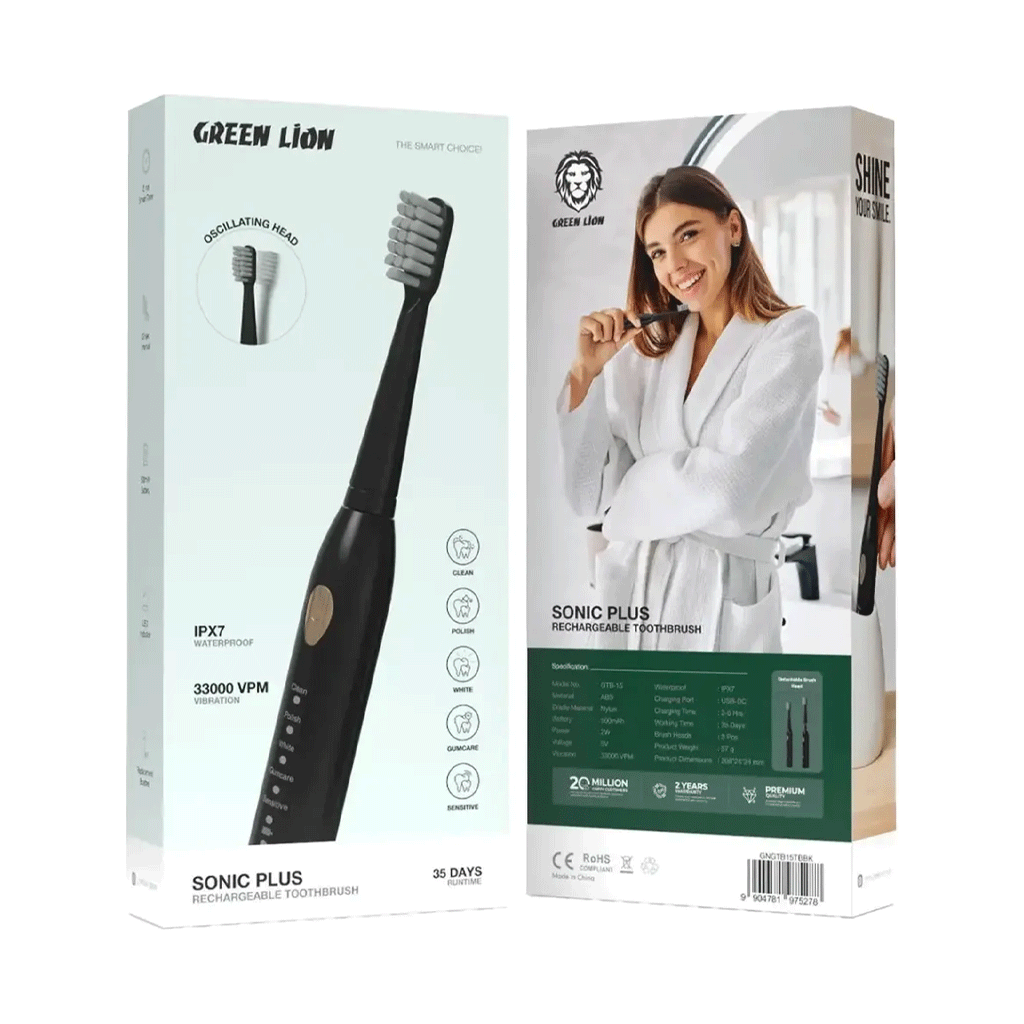 مسواک برقی گرین لاین مدل Green lion SONIC PLUS