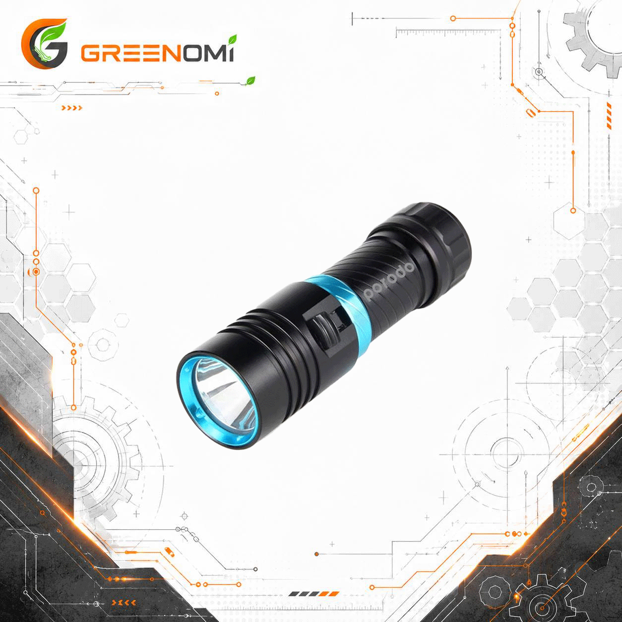 چراغ قوه پاورولوژی مدل Powerelogy VESTA TORCH