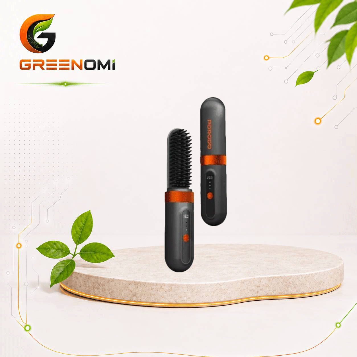 برس حرارتی پرودو Porodo Portable Heated Styling Brush