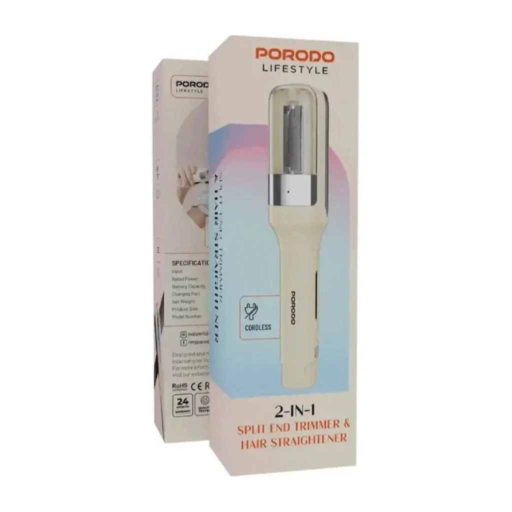 اتومو و موخوره گیر پرودو Porodo 2in1 Split END Trimmer & Hair Straightener