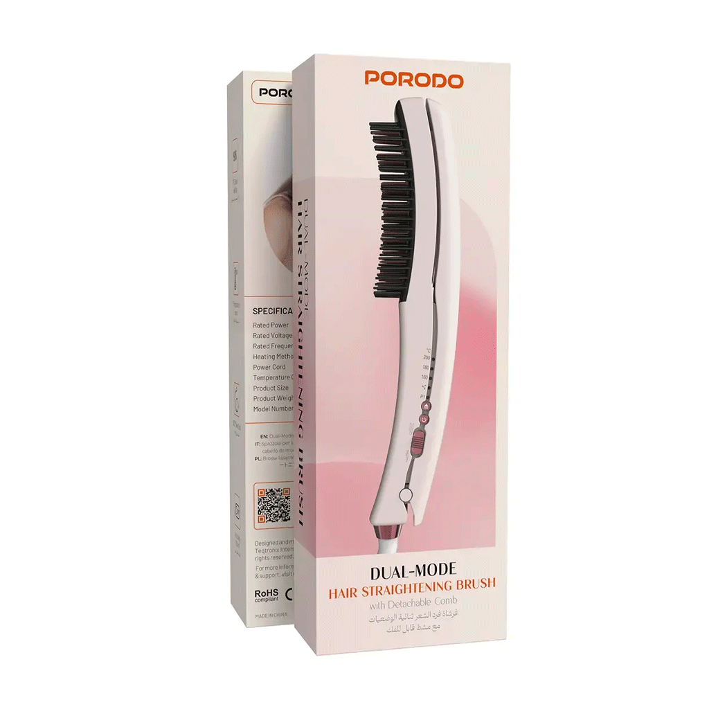 برس حرارتی و اتو مو پرودو Porodo DUAL Mode Hair Straightening Brush