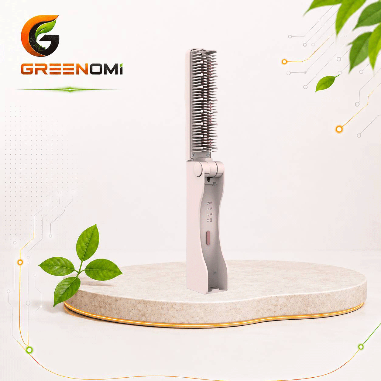 برس حرارتی پرودو Porodo Foldable mini Straightener Brush