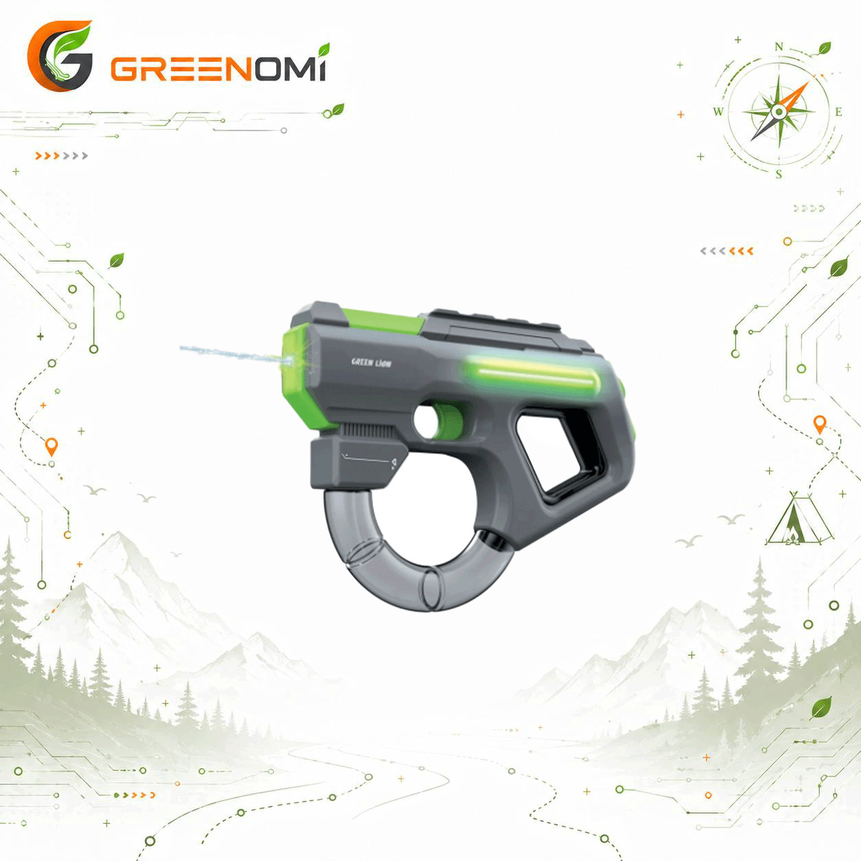 تفنگ آبپاش گرین لاین مدل Green lion GN95 WATER GUN